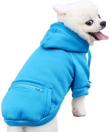 JECIKELON Winter Dog Hoodie Sweatshirt - Waterproof Chihuahua Costume (X-Small Y02-Blue) | Stylish & Warm Pet Apparel - Buy Online on GoSupps.com