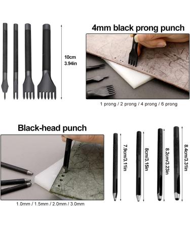 Leather Working Tools Craft Kit - Upholstery Repair & DIY Supplies with Waxed Thread, Groover, Awl - for Leather Sewing & Crafting - Buy Online on GoSupps.com