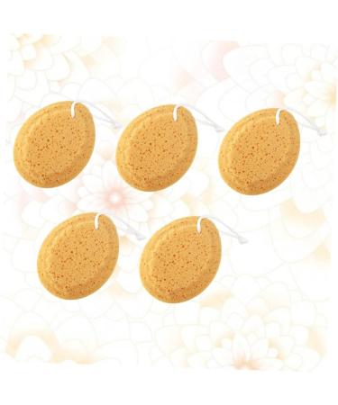Healeved 5 Pcs Spongell Natural Bath Sponges for Exfoliating Foam Shower - 14.5X11.5cm - Buy Online on GoSupps.com
