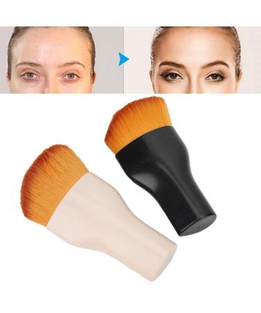 Buy Tyenaza 2Pcs Cosmetic Brush Set - Soft Dense Hair Loose Powder & Blush Brush for Flawless Makeup - International Shipping Available - Buy Online on GoSupps.com