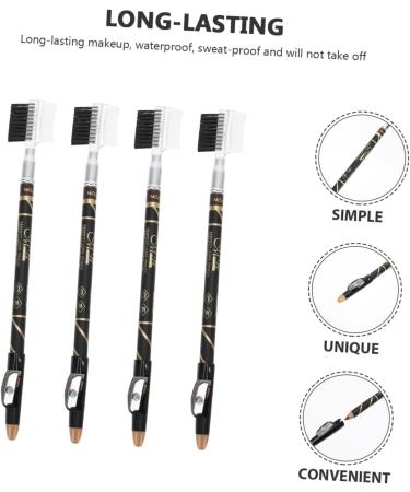 FRCOLOR 16 Pcs Two-in-one Eyebrow Pencil Makeup Sharpener Eyelash Tool Pull Line Eyebrow Pencils Girl Pretty - Buy Online on GoSupps.com