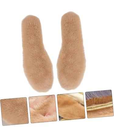 FRCOLOR 3 Pairs Faux Rabbit Fur Insoles - Warm Comfortable Winter Insoles for Adults - Cold-Proof Shoe Accessories - Buy Online on GoSupps.com