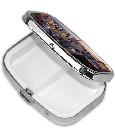 New York City Printing Small Pill Case - Cute Travel Pill Box Organizer for Purse & Pocket Gifts - Buy Online on GoSupps.com