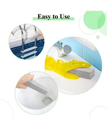 Hatoku 25-Piece Pumice Stone Cleaning Set for Toilet, Bath, Kitchen - Grey Pumice Scouring Pad for Household Cleaning - 5.9 x 1.4 x 0.9 Inches - Buy Online on GoSupps.com