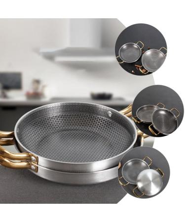 Angoily Frying Pan Griddle Honeycomb Non Stick Fry Pan Household Skillet Honeycomb Skillet Fry Pan for Outdoor Cooking Fry Pans for Cooking Stainless Steel Cooking Utensils 26c - Buy Online on GoSupps.com