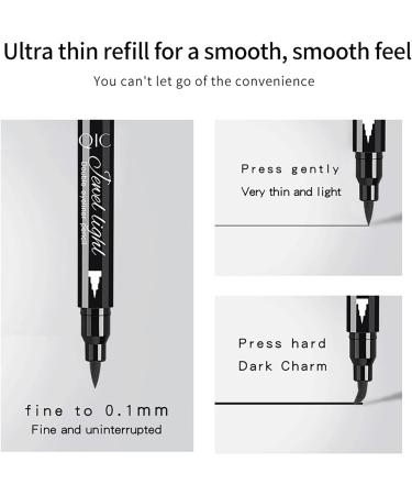 CHSEEO 4 Pcs 2 Heads Liquid Eyeliner Set Eyeliner Stamp 24 Hr Wing Cat Eye Coloful Eyeliner Waterproof Smudge Proof Longwearing Quick Drying Eyeliner Pencil - Star Moon Heart Beginners Makeup Gift - Buy Online on GoSupps.com