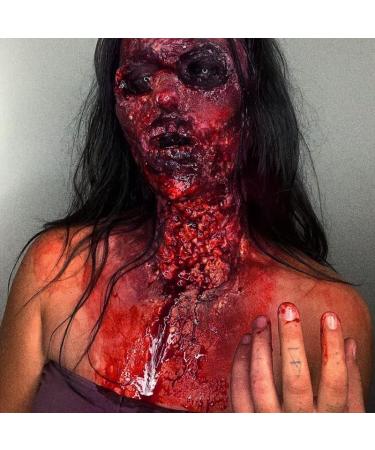 DE'LANCI Fake Blood Spray Splatter & Fake Scabs Gel Kit - Halloween Makeup for Vampire, Zombie & SFX Wound - Buy Online on GoSupps.com