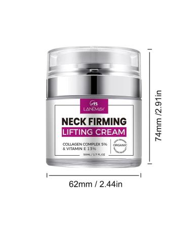 Neck Firming Lifting Cream | Organic Hyaluronic Acid & Jojoba Oil | Anti-Aging Moisturizer with Collagen & Vitamin E | Day & Night Facial Cream - Buy Online on GoSupps.com