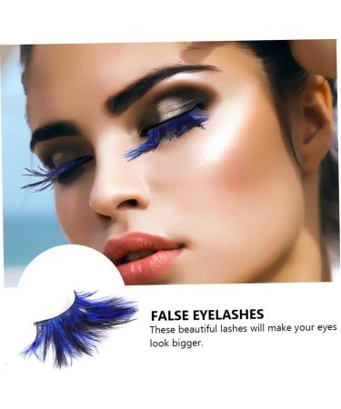 ABOOFAN 2 Pairs Stage Makeup Eyelash Halloween Costume Eyelashes False Eyelashes Party Eyelashes Makeup Accessories Women Eyelashes Fake Eyelashes for Women Modeling Clothing Miss - Buy Online on GoSupps.com