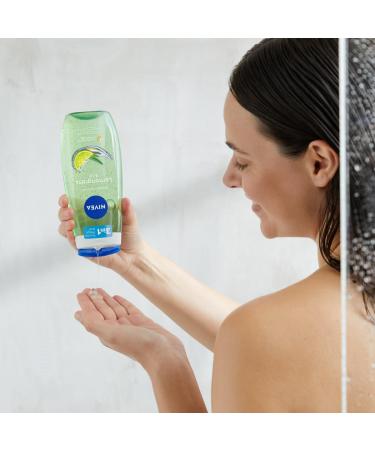Nivea Lemongrass & Oil Shower Gel 250ml - pH-Skin-Neutral Nourishing Formula with Invigorating Lemon Fragrance - Pampering Shower Experience - Buy Online on GoSupps.com