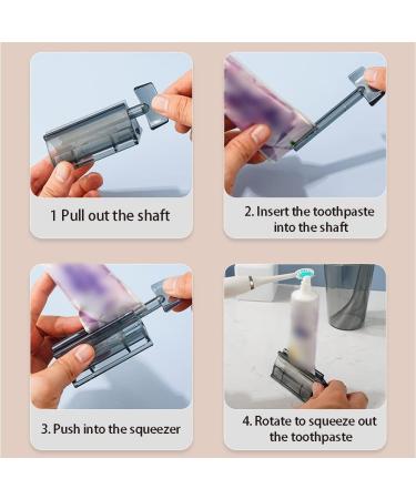Tube Toothpaste Squeezer Transparent Toothpaste Squeezer Toothpaste Tube Squeezer Rotate Toothpaste Seat Holder Stand Toothpaste Seat Holder Stand Rolling Tube Toothpaste Dispenser Toothpaste Roller White(3pcs)+purple(3pcs) - Buy Online on GoSupps.com