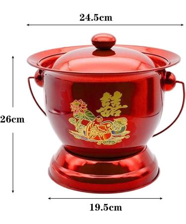 Bedpan with Lid Adult Baby Potty Large Capacity Portable Toilet for Camping High Angle Pregnant Woman Camping Toilet - Buy Online on GoSupps.com