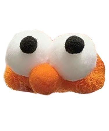 Funny Hairband Ponytail Holders | High Elasticity Big Eyes Funny Hair Ties Girls Daily Hair Accessories For Women Girls Orange