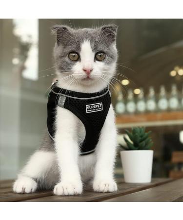 Buy Suredoo Anti-Pull Reflective Dog Harness & Leash for Small Dogs Puppies & Cats - Durable Comfortable & Stylish (Black M) | International Shipping Available - Buy Online on GoSupps.com