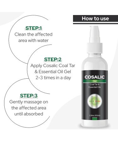 Salve Cosalic Gel 100ml - Enriched with Essential Oils & Coal Tar for Dry, Itchy Skin Relief - Buy Online on GoSupps.com