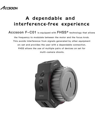 Accsoon F-C01 Wireless Follow Focus | Precision Control for Cinematic Filmmaking - Buy Online on GoSupps.com