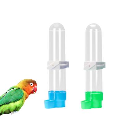 HIXNUG 2Pcs Bird Waterer Feeding Cup Automatic Feeding Water Bottles Dispenser Feeder Hanging Bird Bottle Drinker for Cockatiel Parrots - Buy Online on GoSupps.com
