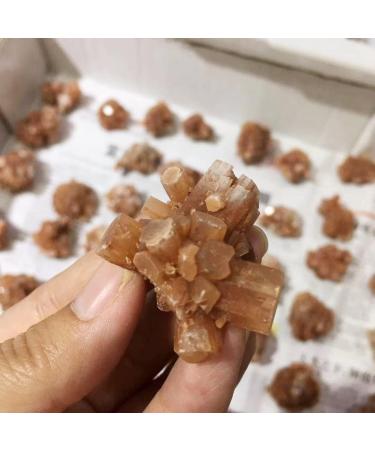 Home Decoration Natural Beautiful Flowery Orange Aragonite Crystal Cluster Specimen s Reiki Crystal Stone - Buy Online on GoSupps.com