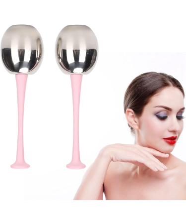 Facial Ice Glove - Ergonomic Stainless Steel Massager for Swelling Reduction (Pink Handle - Buy Online on GoSupps.com