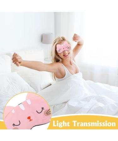 KLEBREIS 4 Pcs Cute Eyemask for Sleeping Kids Cartoon Cat Sleepingmask Soft and Lightweight Travel Eye Cover Funny Animal Blindfold for Women Men Kids - Buy Online on GoSupps.com