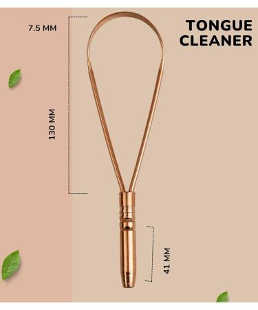 Nature's Own Copper Tongue Scraper | Improve Fresh Breath & Oral Hygiene for Adults & Kids | Easy-to-Use Portable Tongue Cleaner - Buy Online on GoSupps.com