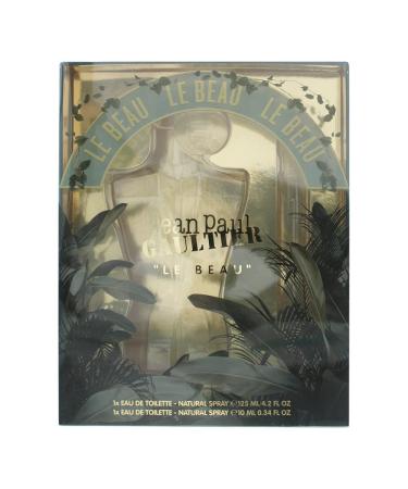 Jean Paul Gaultier Le Beau Men's 2-Piece Set - 4.2 oz EDT Spray + 0.34 oz EDT Spray - 4.54 Fl Oz - Buy Online on GoSupps.com