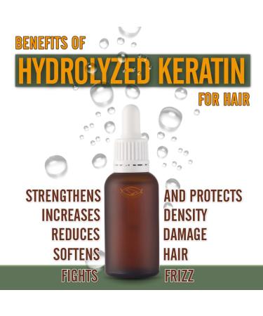 Buy Hydrolyzed Keratin Protein 30ml | Strengthen & Protect Hair | Reduce Damage Frizz & Moisturize | International Shipping Available - Buy Online on GoSupps.com