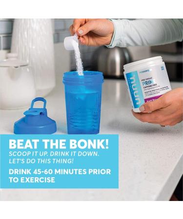 Nuun Prime Pre-Workout Drink Powder | Vegan BCAAs Electrolytes Adaptogens | Fresh Berry Flavor - 20 Servings Canister - 9oz Pack - Buy Online on GoSupps.com