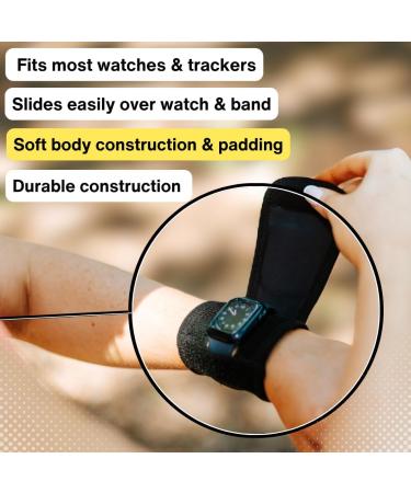 Impact Tied QB: Ultimate Universal Smartwatch Protection Bracelet - Compatible with Apple Watch Fitbit Garmin Samsung & More - Sizes L/XL Black - Buy Online on GoSupps.com