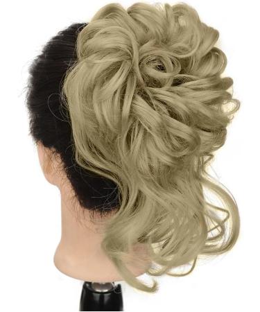 WQEPYY Messy Hair Bun Curly Wavy Hair Scrunchies for Women Extensions Curly Wavy Hair Pieces Hairpiece Hair Ribbon Ponytail Extensions Hair Donut Hair Chignons Hair Accessories (613#) - Buy Online on GoSupps.com