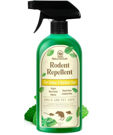Natural Oust Peppermint Oil Spray to Repel Mice and Rats - Eco Friendly Pest Control to Repel Mice - Humane Repeller Alternative to Trap