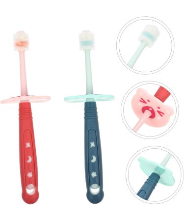 CLISPEED Baby Toothbrush Set - 8 Soft Silica Gel Brushes for Kids - Assorted Colors | Gentle Dental Care for Children - Buy Online on GoSupps.com