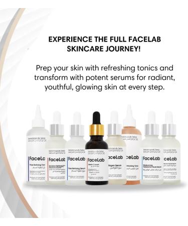 FaceLab Collagen Serum Anti-Aging Formula Reduces Wrinkles and Sagging Moisturises and Softens Skin Antioxidant Protection for All Skin Types 30ml - Buy Online on GoSupps.com