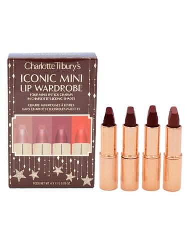 CHARLOTTE TILBURY Mini Matte Lipstick Set - 4 Shades Gift Set (Pillow Talk, Pillow Talk Medium, Walk of No Shame, Red Carpet Red) - Buy Online on GoSupps.com