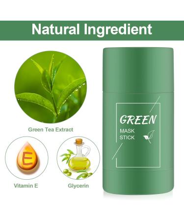  FOCUSUN Green Mask Stick Blackhead Mask Face Mask Purifying Green Tea Stick Oil Control Anti-Acne Peel-Off for Blackheads Regulates the Balance Between Water and Oil - Buy Online on GoSupps.com