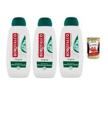 Italian Gourmet E.R. Borotalco Original Bath & Shower Gel with Borotalc Perfume. Formula with moisturizing agents. Borotalc effect on the skin. Dermatologically tested. 3 x 450 ml + Italian Gourmet Powder 400 g
