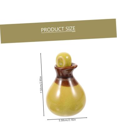 Ipetboom Small Spice Pot - Ceramic Oil & Vinegar Cruet with Lid | International Shipping - Buy Online on GoSupps.com