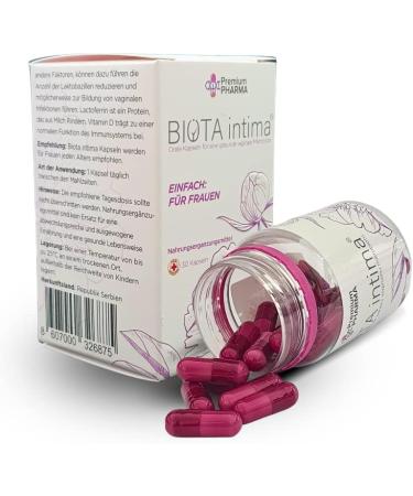Biota Intima Capsules - Women s Vaginal Probiotics | 180 Billion KBE | Lactic Acid & Lactoferrin for Intimate Care - Buy Online on GoSupps.com