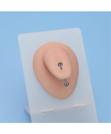 Realistic 3D Tongue Model in Soft Silicone - Reusable Fake Tongue Piercing Display (Dark Skin) | International Shipping Available - Buy Online on GoSupps.com