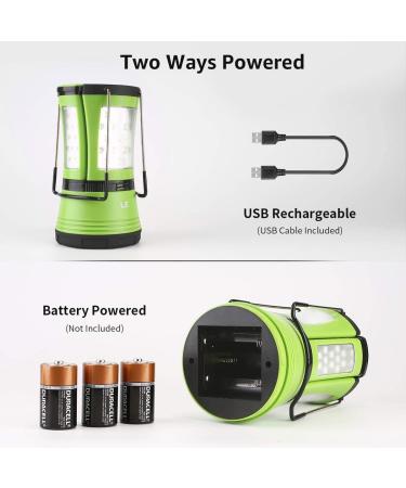 LE Rechargeable Camping Lantern 600LM with Detachable Flashlight - Perfect for Hurricane Emergency, Hiking & Fishing - USB Cable and Car Charger Included - Buy Online on GoSupps.com