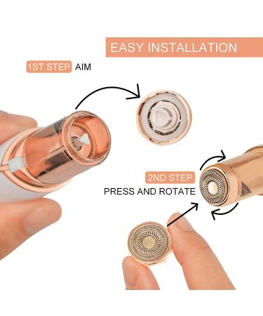 Replacement Heads for Finishing Touch Flawless Gen 2 Facial Hair Remover - Set of 4 - Buy Online on GoSupps.com