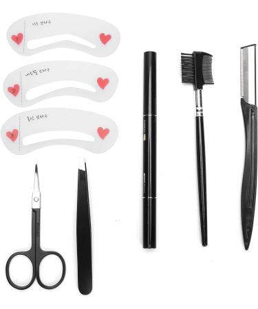 Verdant Touch 8Pcs Eyebrow Razor Set Eyebrow Trimmer Razor Comb Tweezer Pencil Makeup Tools for Women - Buy Online on GoSupps.com