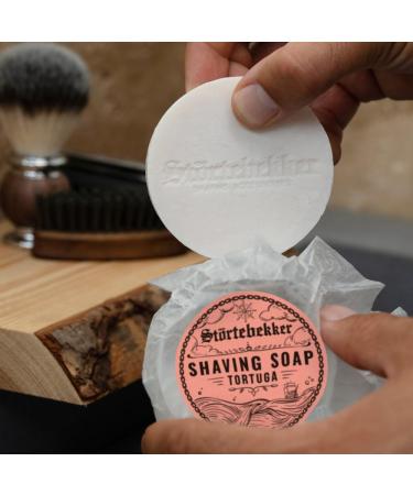 St rtebekker Premium Razor Soap Tortuga 70g - Handmade Vegan Shaving Foam for Men & Women - Ideal for Razor Shaving - Buy Online on GoSupps.com