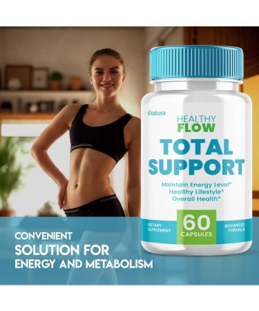 (3 Pack) Healthy Flow Capsules Healthy Flow Total Support Pills with All Natural Ingredients Advanced Formula Supplement for Overall Wellness with Max Strength Vitamins Women and Men (180 Capsules) - Buy Online on GoSupps.com