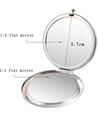 COFOZA 1943 80th Birthday Stainless Steel Rose Gold Compact Mirror - Gift for 80-Year-Old Woman, Grandmom, Mother - Includes Gift Box - Buy Online on GoSupps.com
