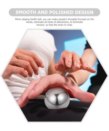 Gleavi Sports Toys: Stainless Steel Ball Roller Massage Device - 2 Pcs Metal Exercise & Stress Balls for Fitness - Buy Online on GoSupps.com