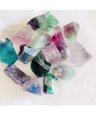 200g Crystals Raw Specimen Natural Rainbow Fluorite Quartz Rough Stone for Home Decor Suitable for Home Crystals Ornaments Stone Mineral Specimen - Buy Online on GoSupps.com