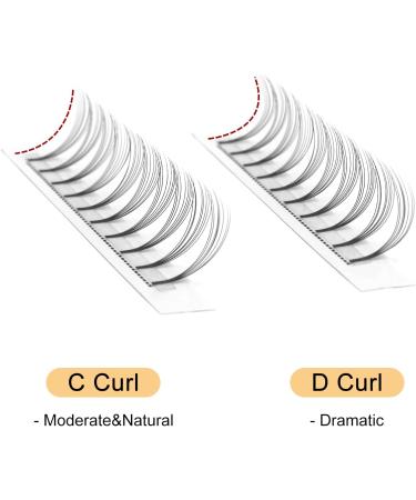 Premade Fan Volume Lash Extensions 8D 0.08D 14mm Russian Pre Made Fan Lashes | 3D-8D 0.07/0.10 C/D Curl 8-15mm | Long Lasting | Easy Application(8D 0.08D 14mm) - Buy Online on GoSupps.com