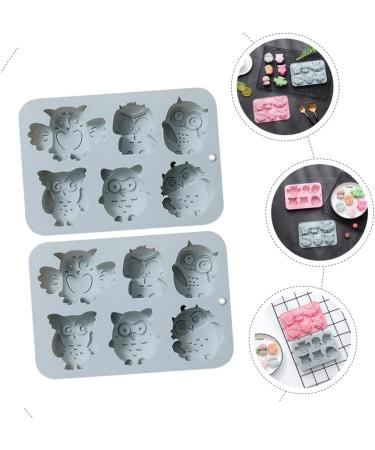 Ciieeo 4 Pcs Baking Cake Mold Silicone Molds Roasting Pan Baking Tray Resin Creative Baking Mold Tool Candy 19.9x13.8cmx2pcs Bluex2pcs - Buy Online on GoSupps.com