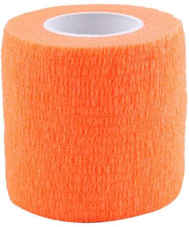 5 Rolls Waterproof Self Adhesive Bandage Tape - Fluorescent Orange | Sports Care Finger Joints Wrap - International Shipping Available - Buy Online on GoSupps.com